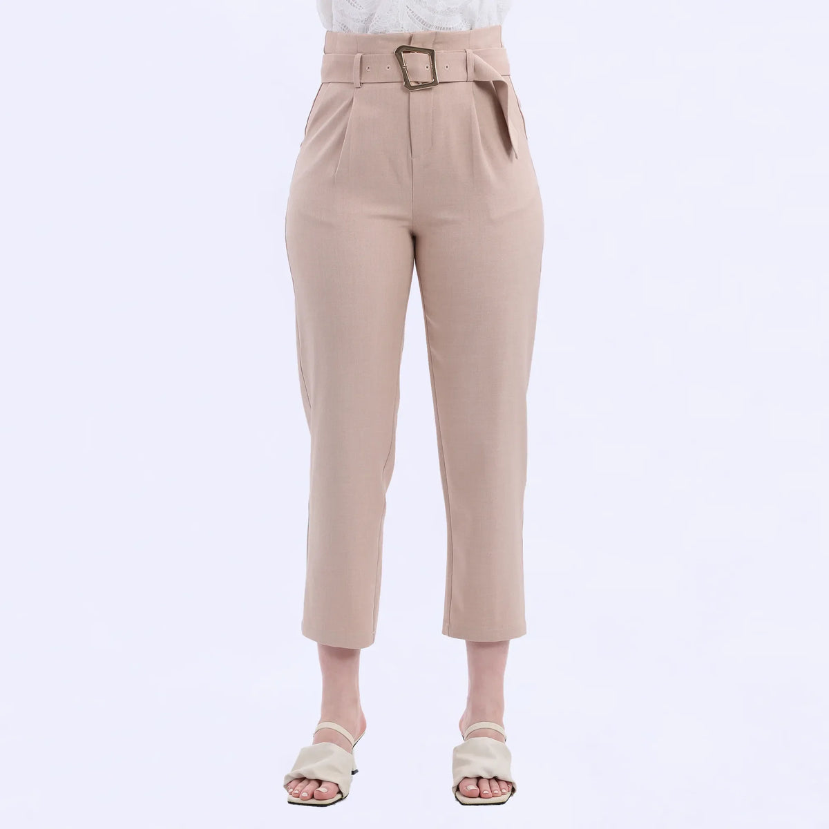 Beige Ordinary Fashion Pants For Women Image
