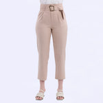 Beige Ordinary Fashion Pants For Women Image