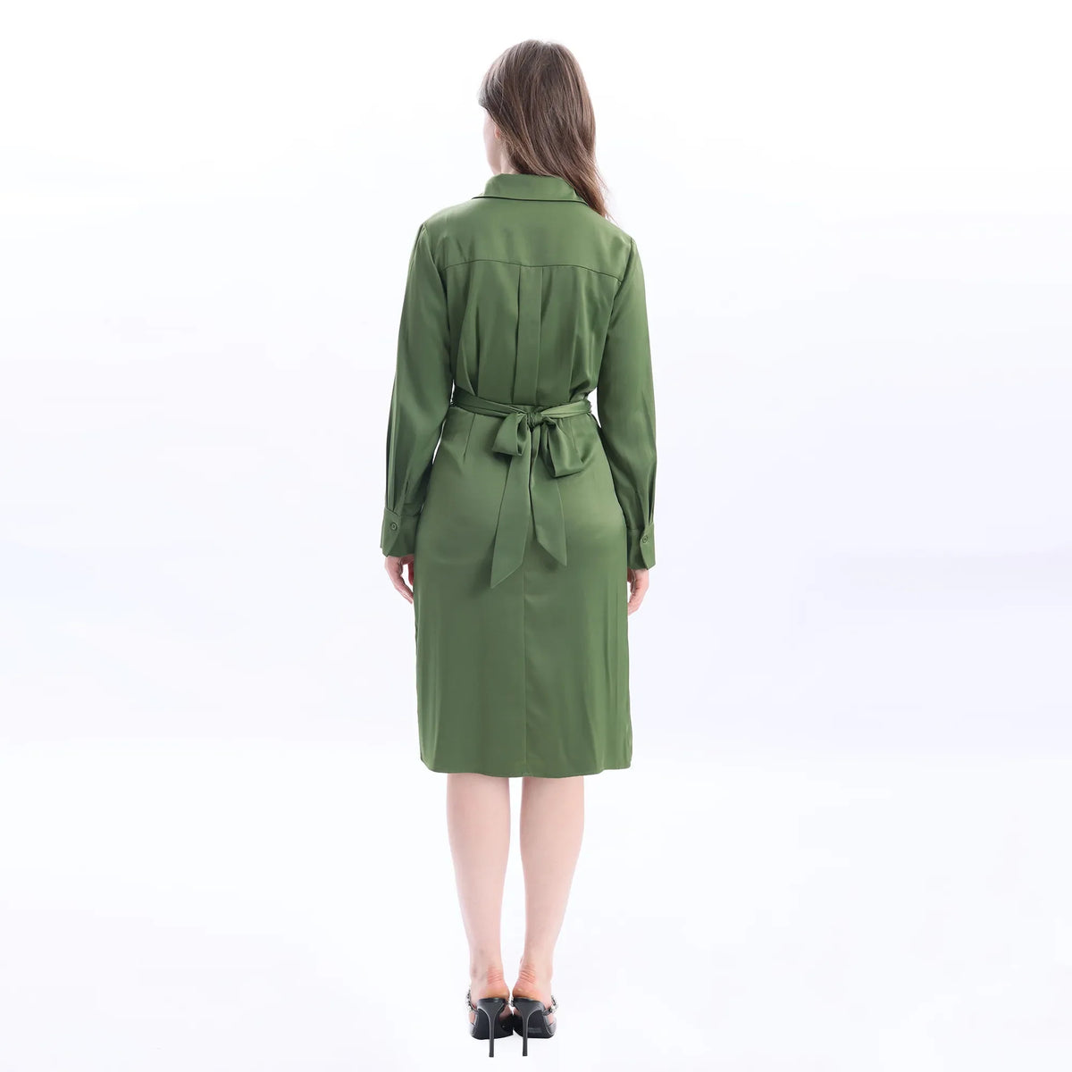 Collar Velvet Fashion Dress For Women Image