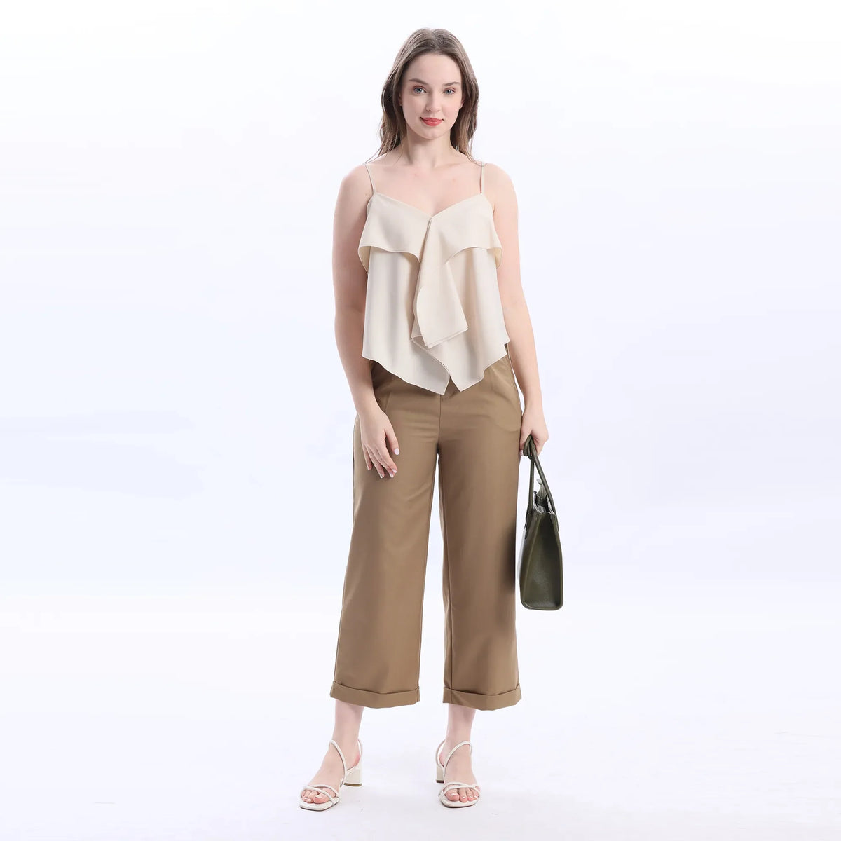 Sleeveless Satin Blouse For Women Image