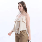 Sleeveless Satin Blouse For Women Image