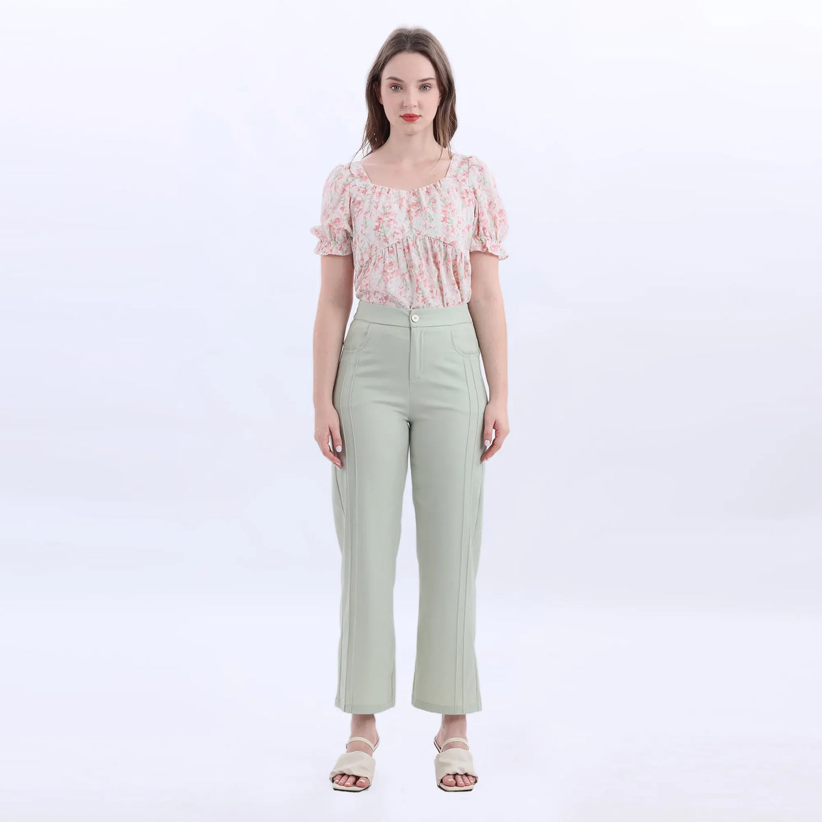 Straight-Leg Fashion Pants For Women Image