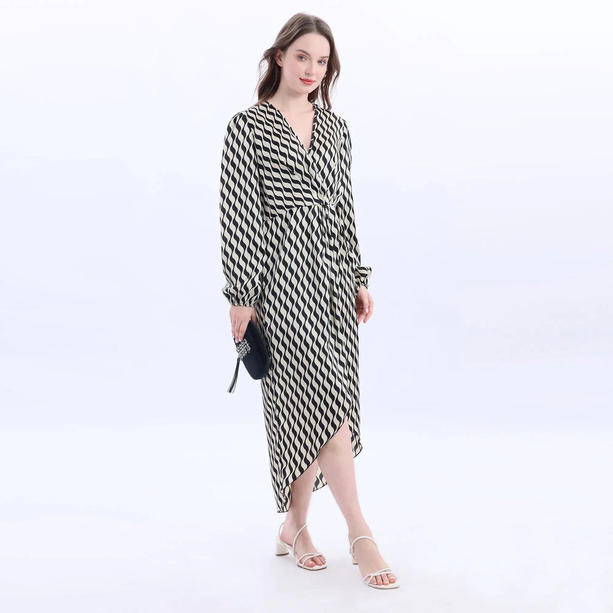 Striped Fashion Dress For Women Image
