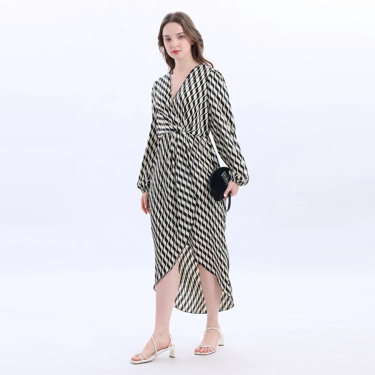 Striped Fashion Dress For Women Image