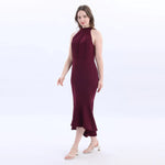 Sleeveless Linen Evening Dress For Women Image
