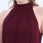 Sleeveless Linen Evening Dress For Women Image