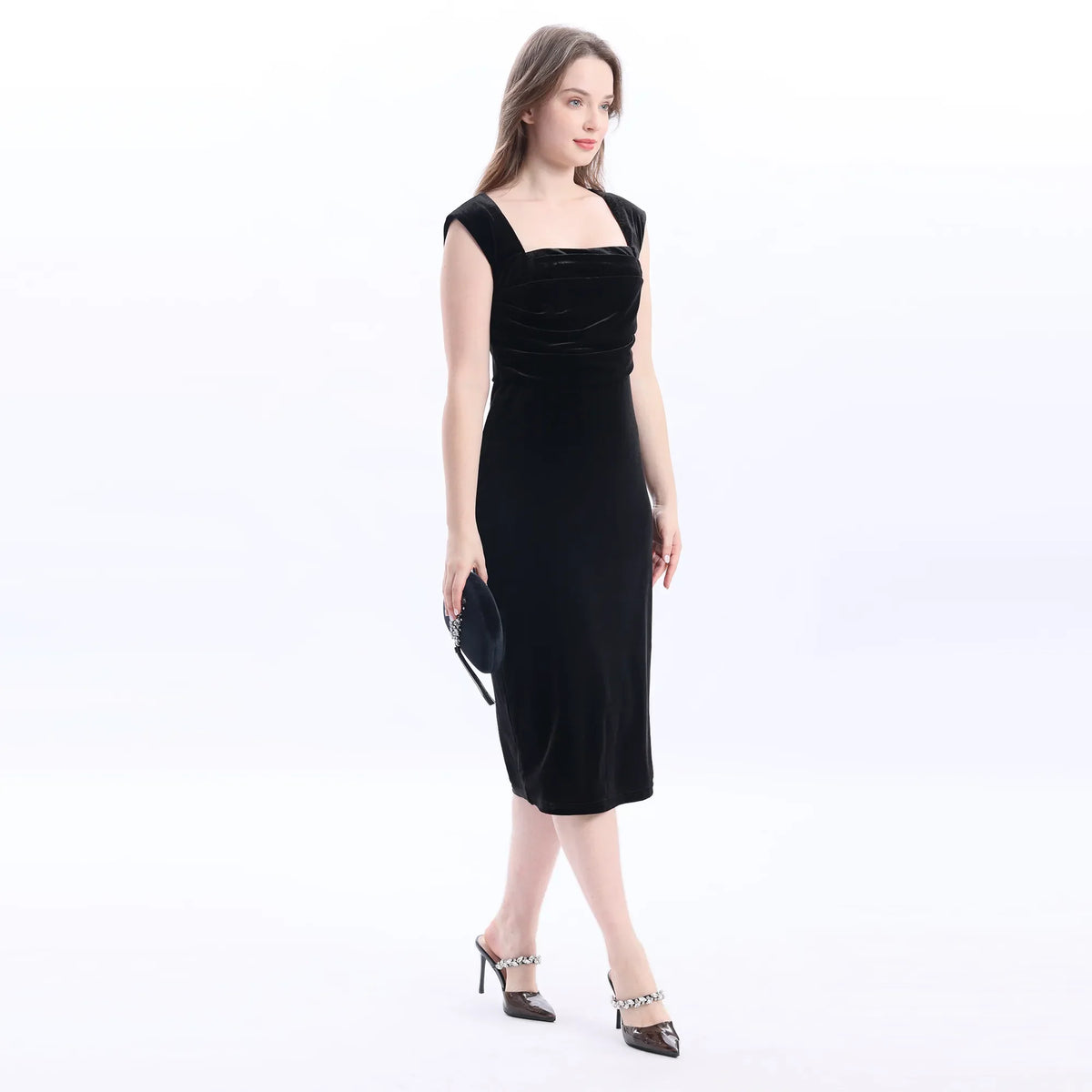 Plain Evening Dress For Women Image