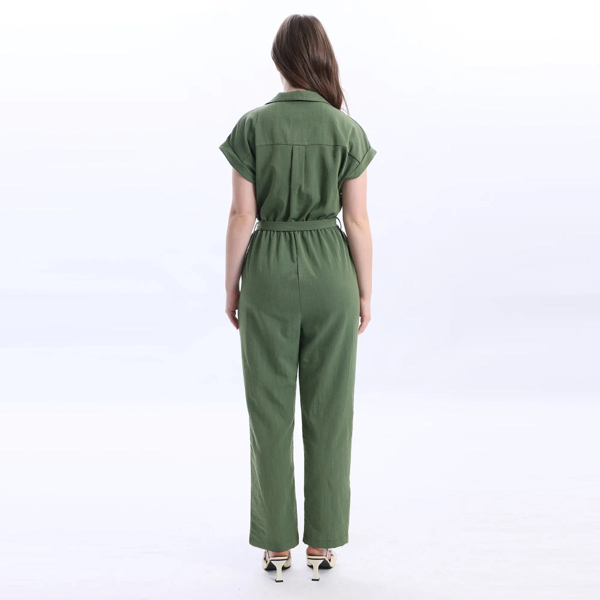 Plain Fashion Jumpsuit For Women Image