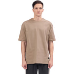 Dark Khaki Street Look T.Shirt For Men Image