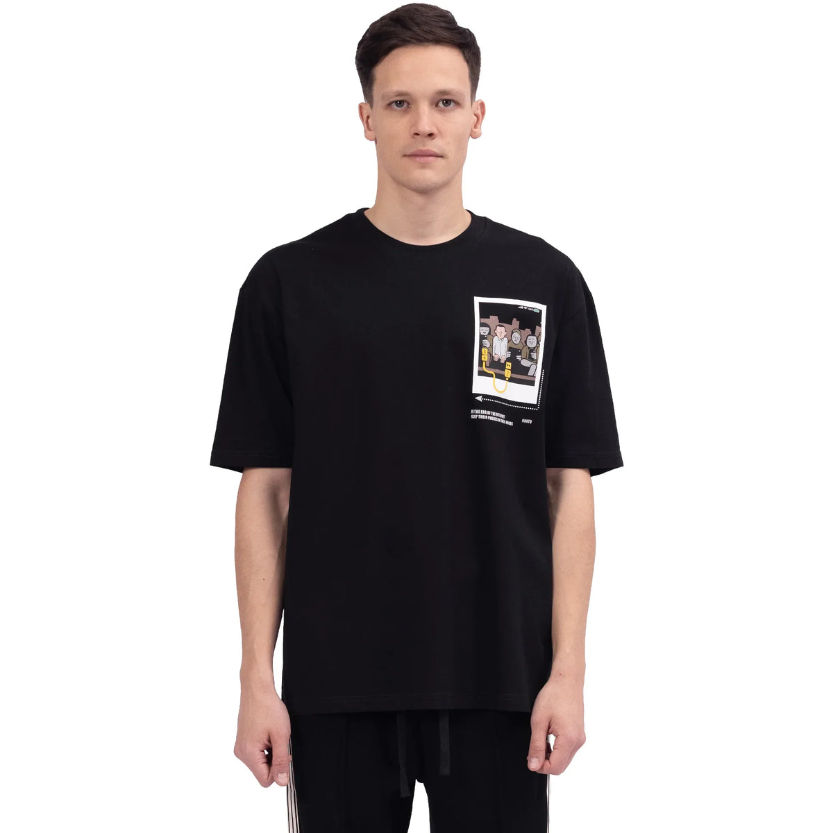 Black Street Look T.Shirt For Men Image