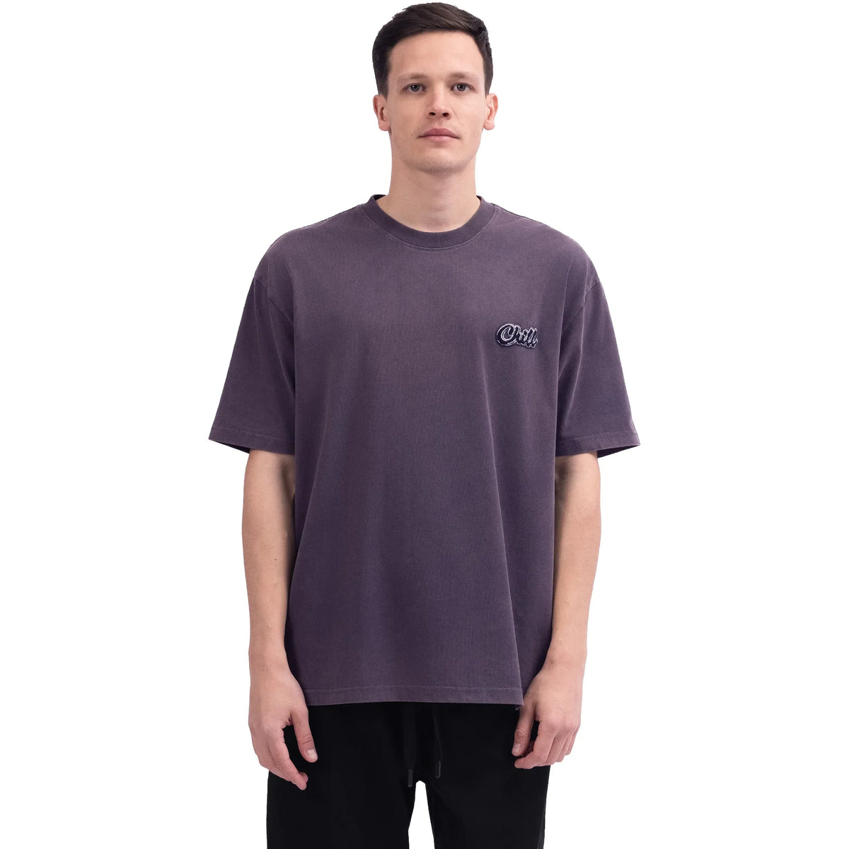Dark Gray Street Look T.Shirt For Men Image