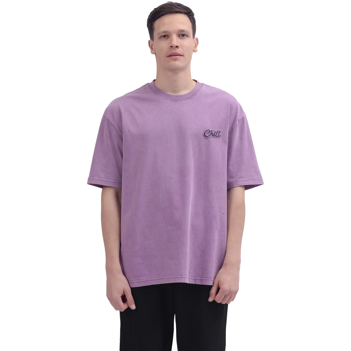 Purple Street Look T.Shirt For Men Image