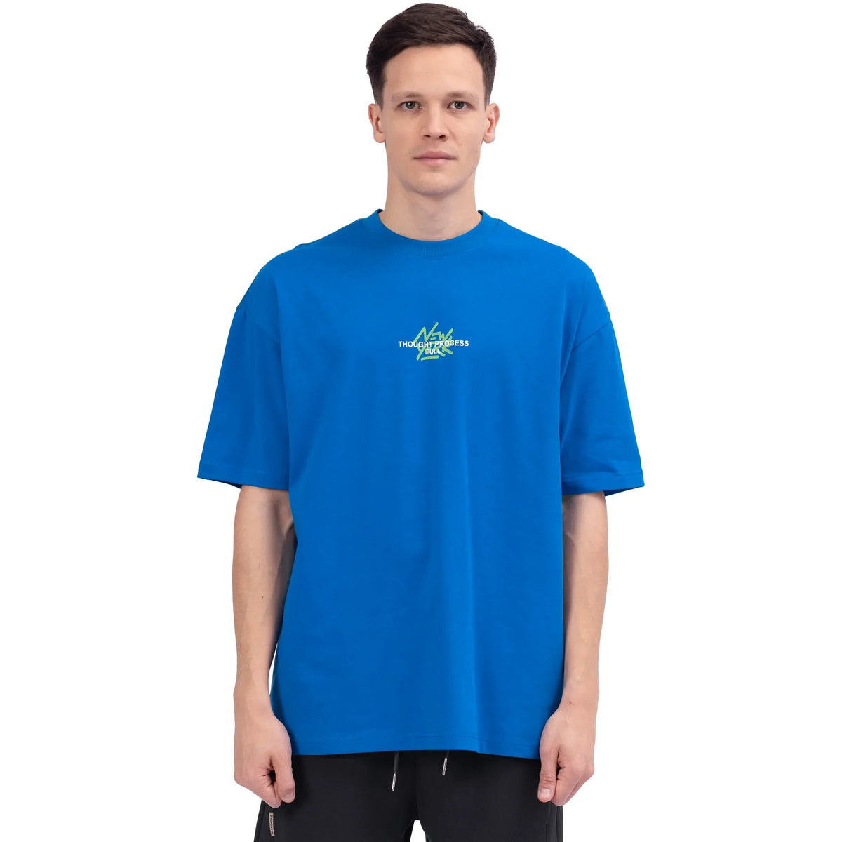 Purple Blue Street Look T.Shirt For Men Image