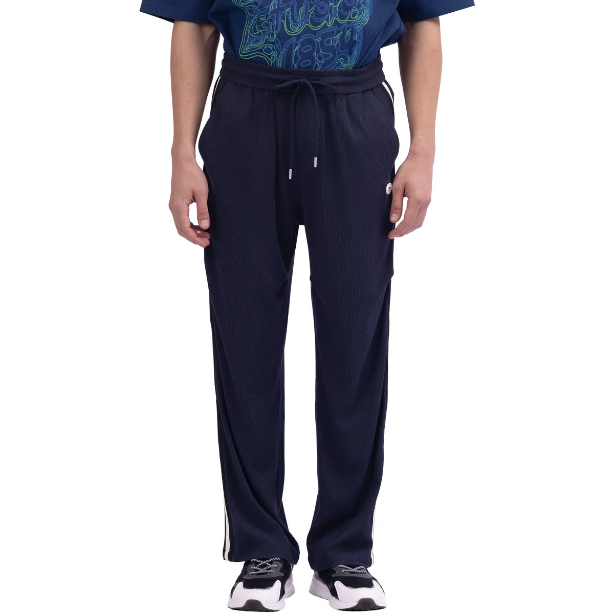 Navy Baggy Street Look Pants For Men Image