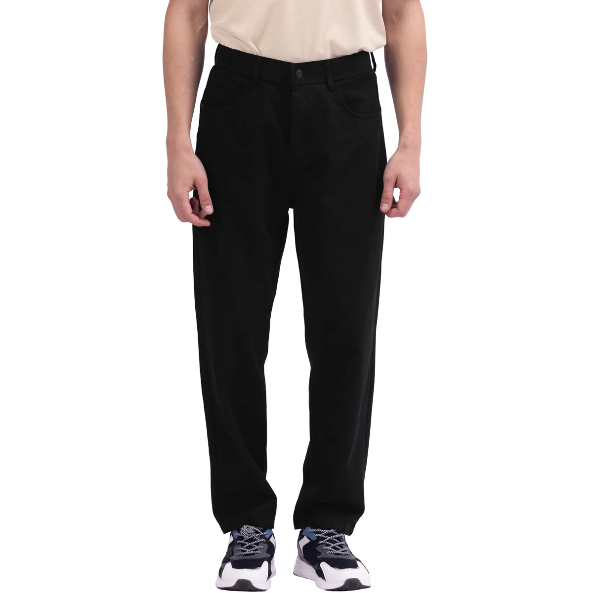 Black Baggy Street Look Pants For Men Image