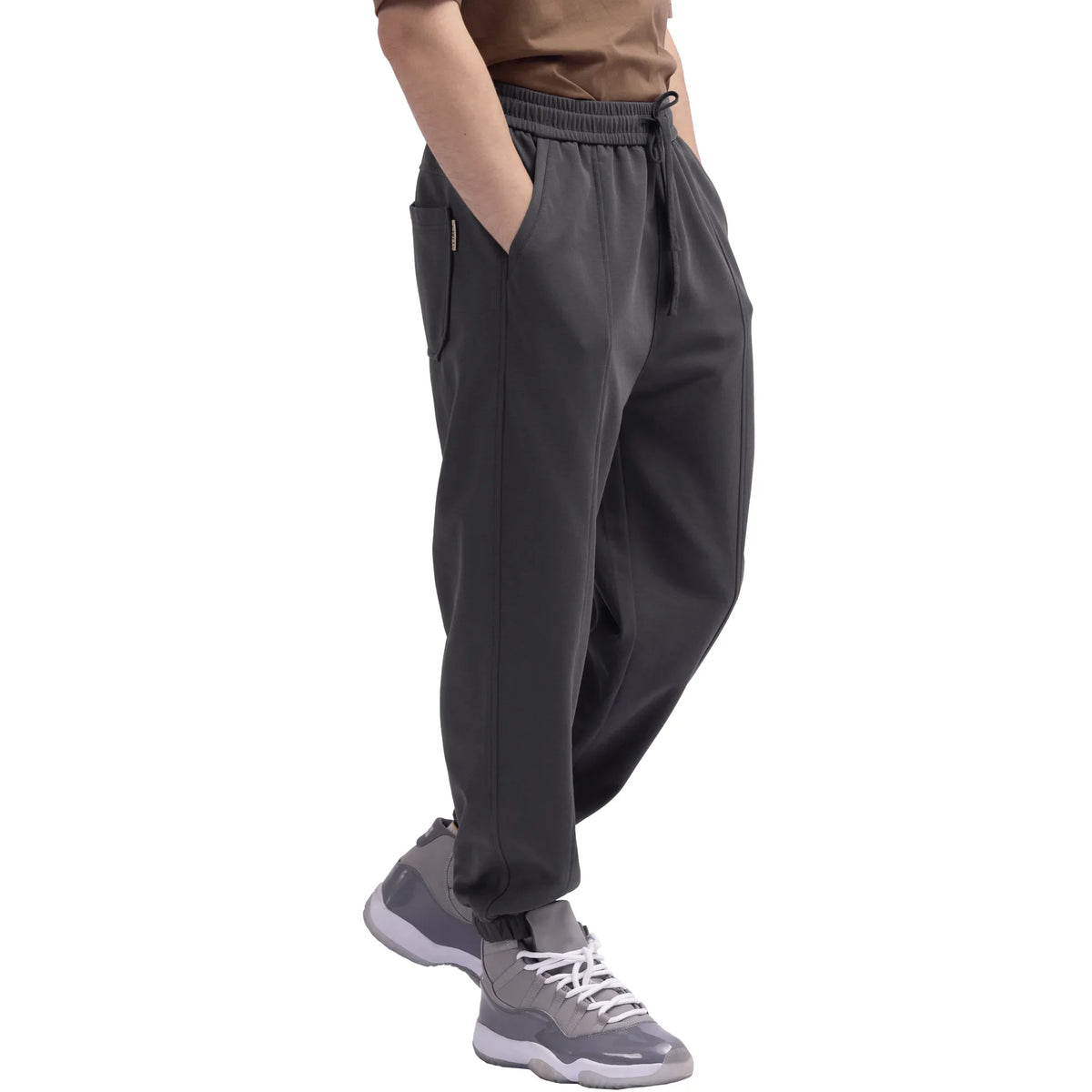 Ankle-Tied Street Look Pants For Men Image