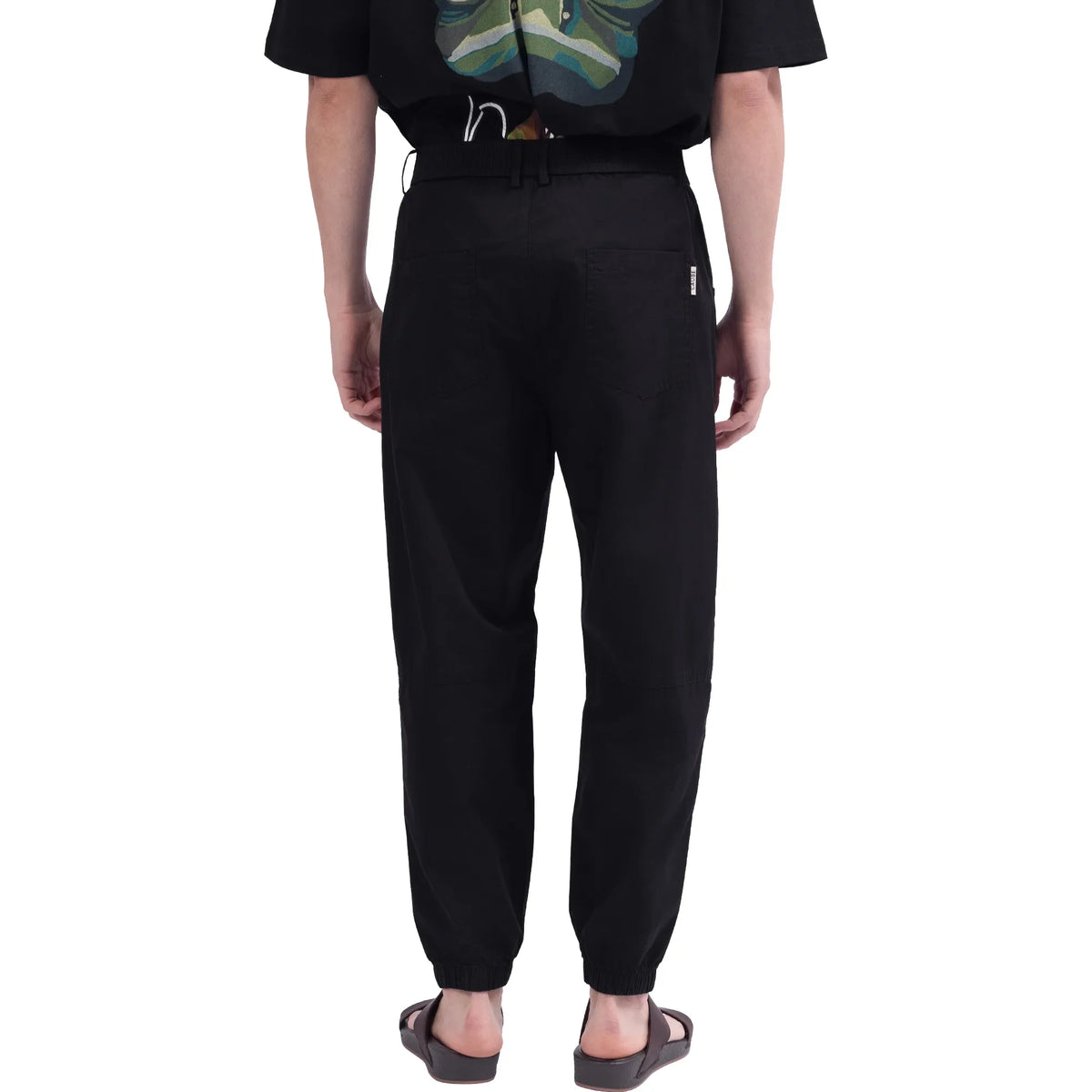 Ankle-Tied Street Look Pants For Men Image