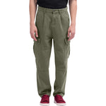 Army Green Baggy Street Look Pants For Men Image