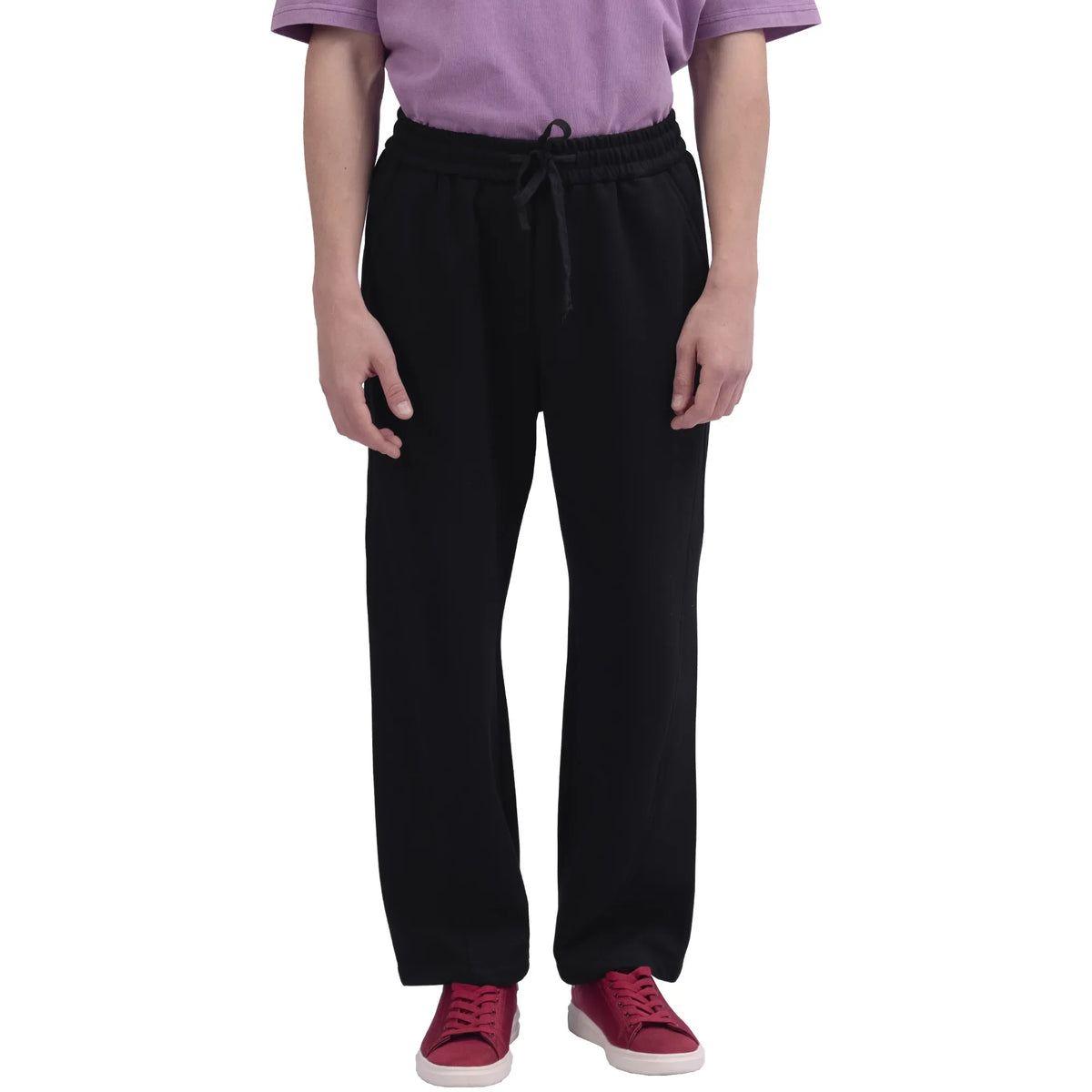 Black Baggy Street Look Pants For Men Image