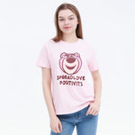 Pink Printed Street Look T.Shirt For Women Image