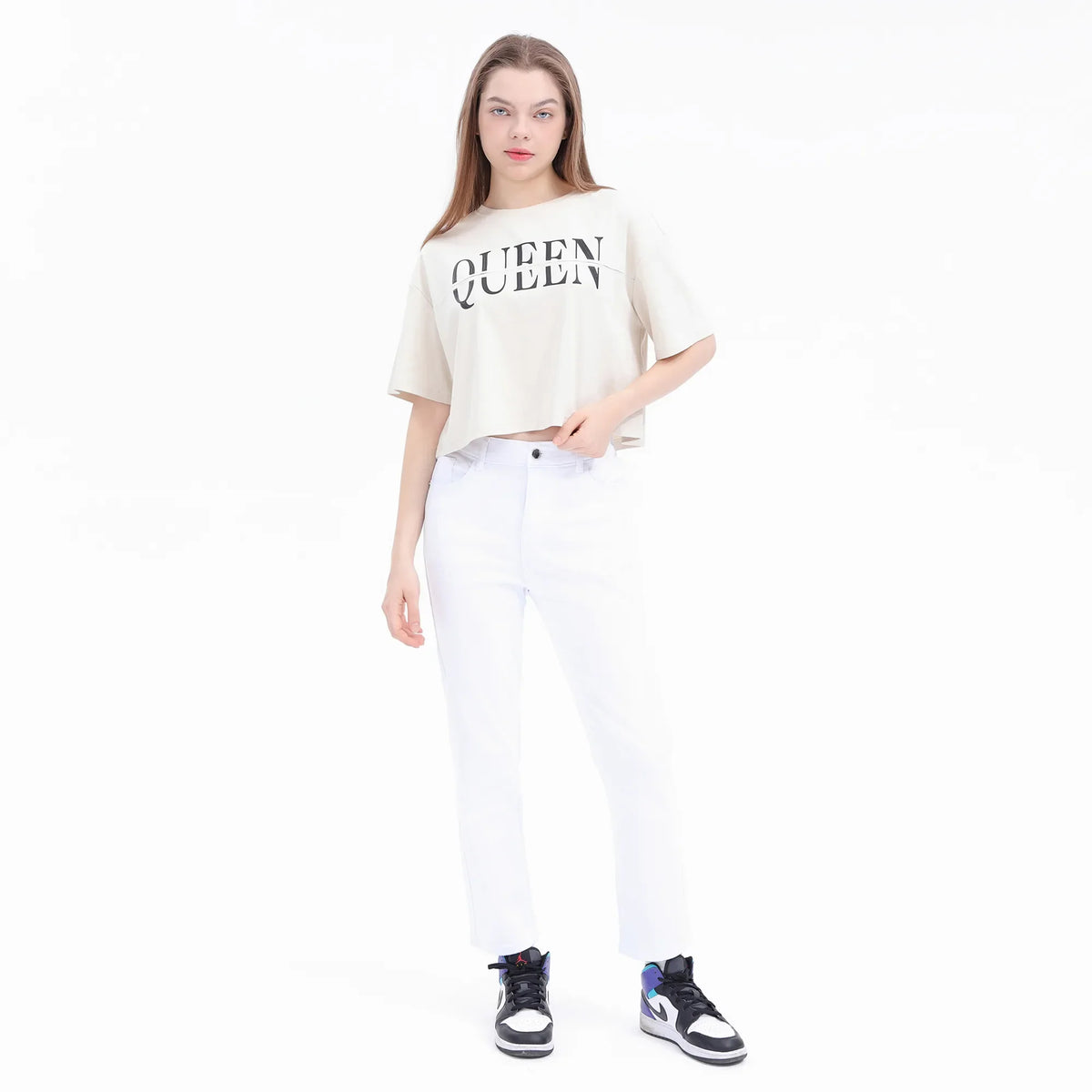 Printed Street Look T.Shirt For Women Image