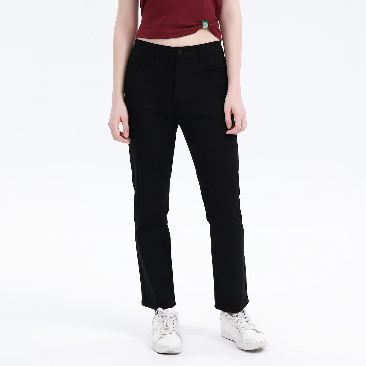 Jeans Black Skinny Street Look Pants For Women Image