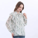 Floral Classic Shirt For Women Image