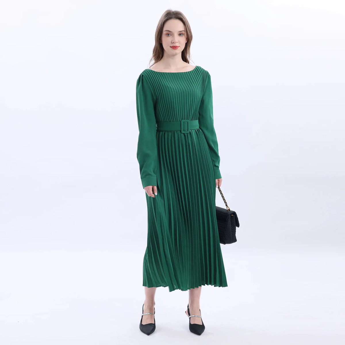 Green Green Evening Dress For Women Image
