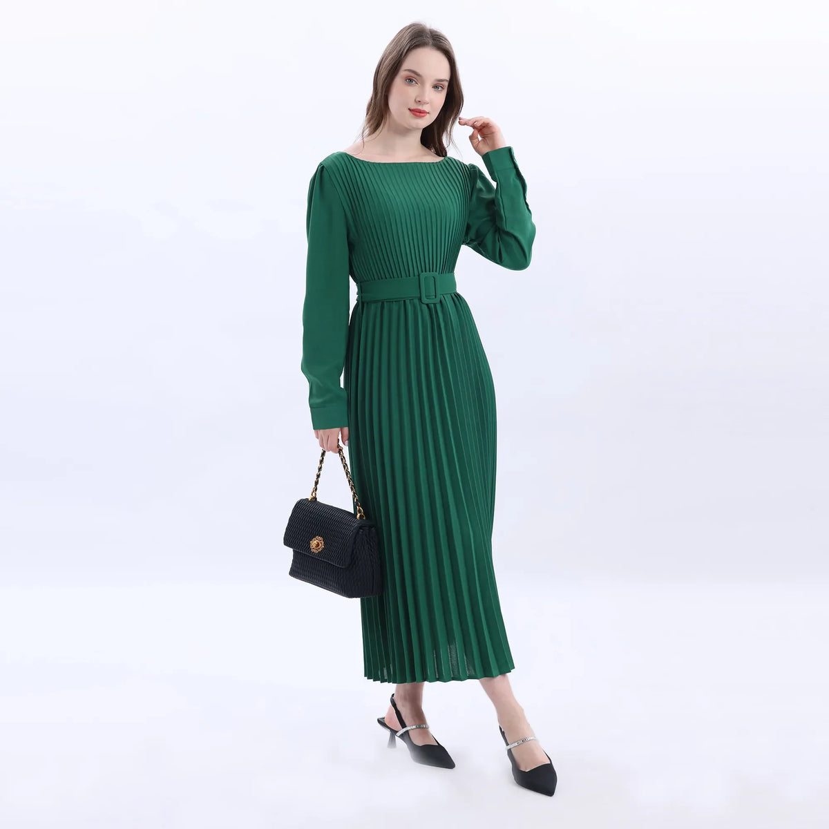 Green Evening Dress For Women Image