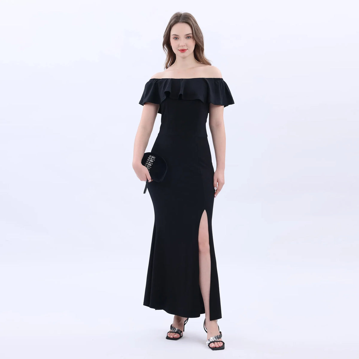 Black Elegant Evening Dress For Women Image