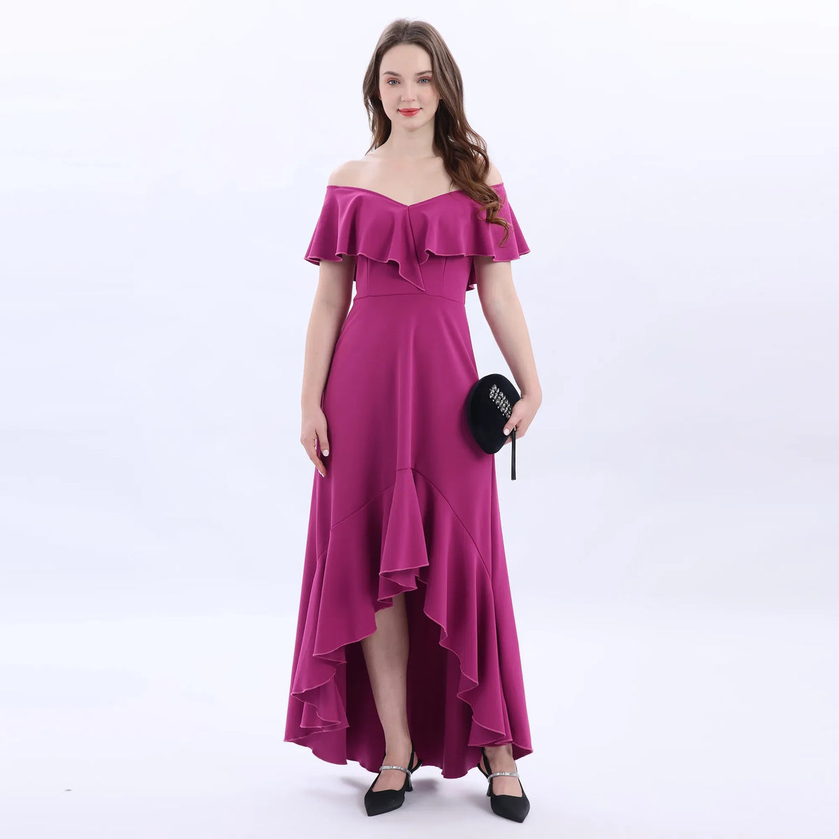 Rose Rose Evening Dress For Women Image