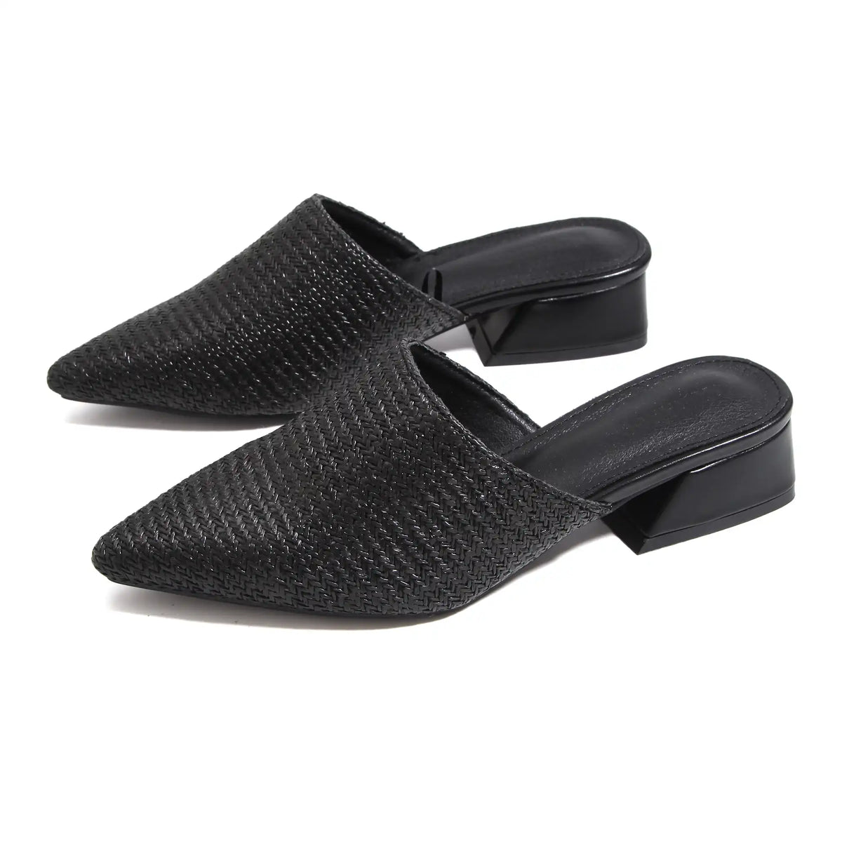Black Flat Shoes For Women Image