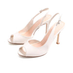 Off White High Heel Sandals For Women Image