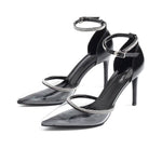 Black High Heel Sandals For Women Image