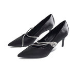 Black High Heel Shoes For Women Image