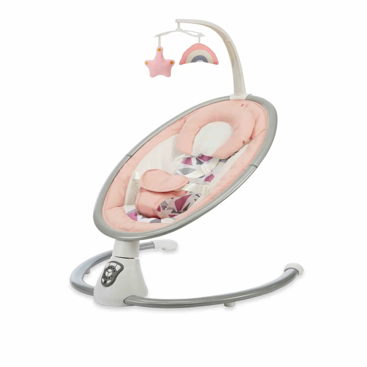 Free Pink Sound-activated rocking seat with safety belt Image