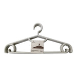 Free Grey Plastic Clothes Hanger with Wind-proof Lateral Hooks 15- 5PC Image