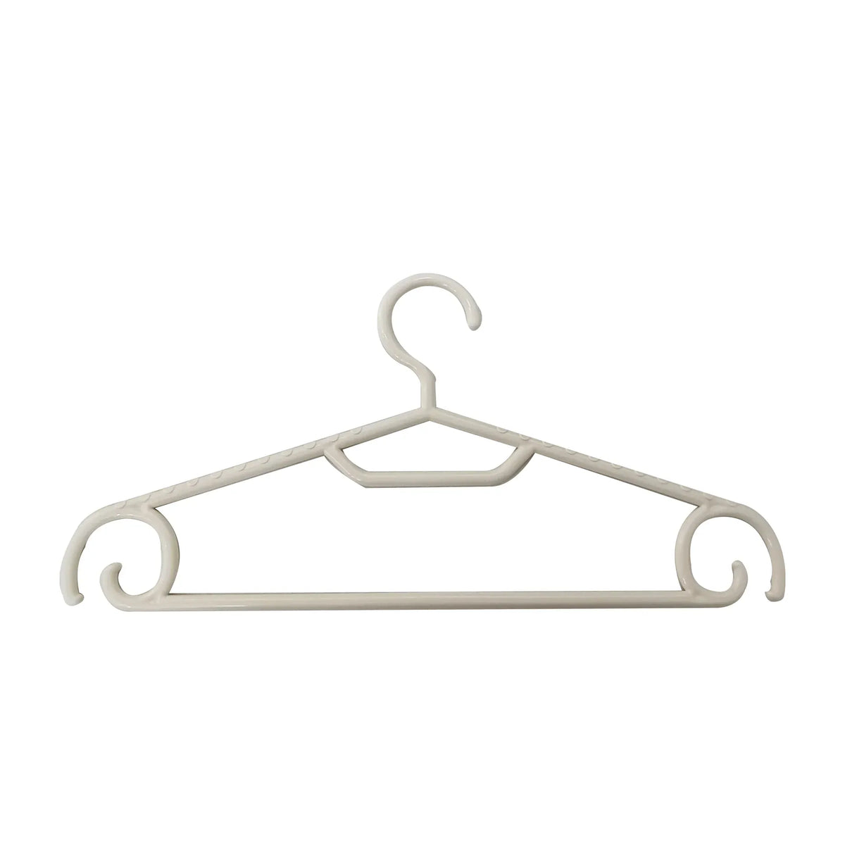 Plastic Clothes Hanger with Wind-proof Lateral Hooks 15- 5PC Image