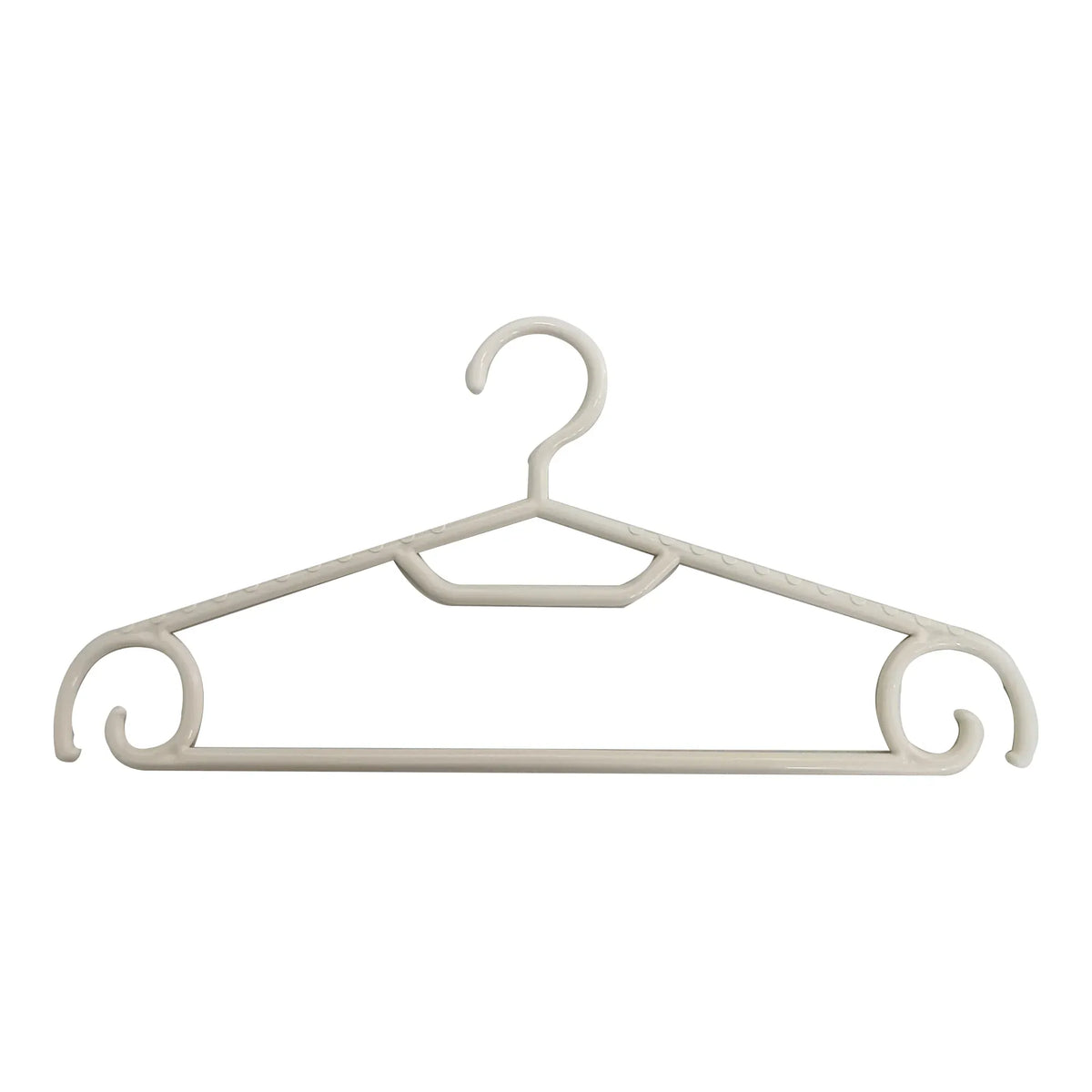 Plastic Clothes Hanger with Wind-proof Lateral Hooks 15- 5PC Image