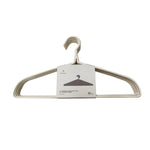 Free Shiny Cream Wrinkle-free Steel Tube PE- 17 Coated Clothes Hanger 10PC Image