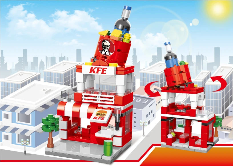 Mini Street View Blocks Kfc (164Pcs) 6-7Y Red Image