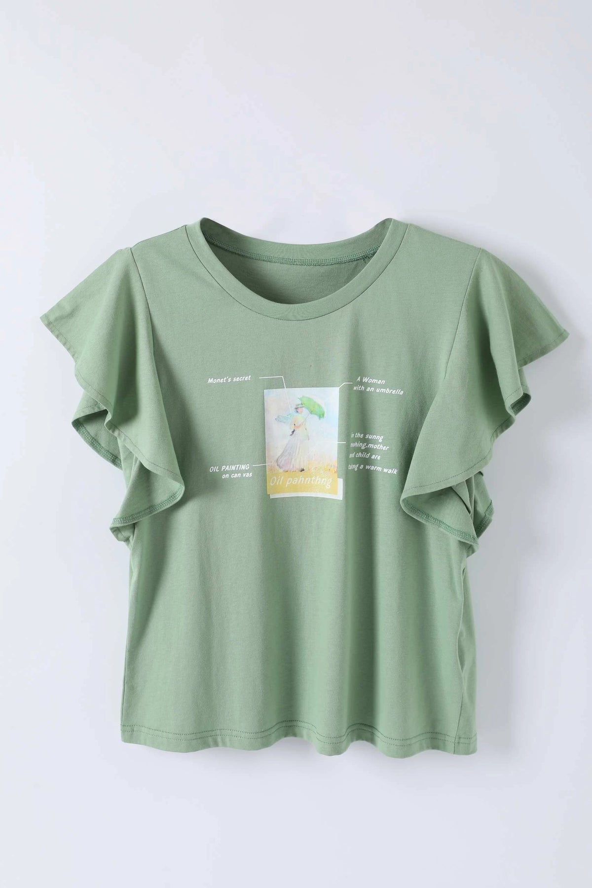 CASUAL T.SHIRT FOR WOMEN S Green Image