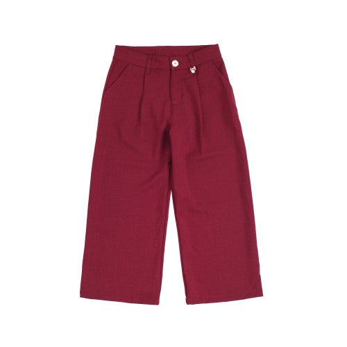 ELEGANT PANTS FOR GIRLS 100|3Y Maroon Image