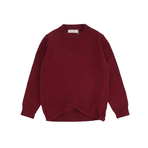 ELEGANT SWEATER FOR GIRLS 100|3Y Maroon Image