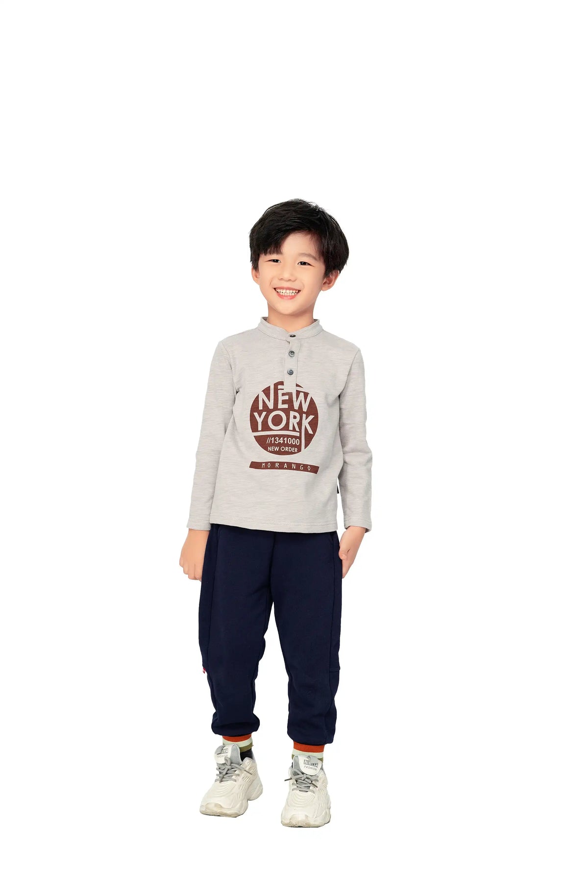 CASUAL T.SHIRT FOR BOYS 100|3Y Gray Image