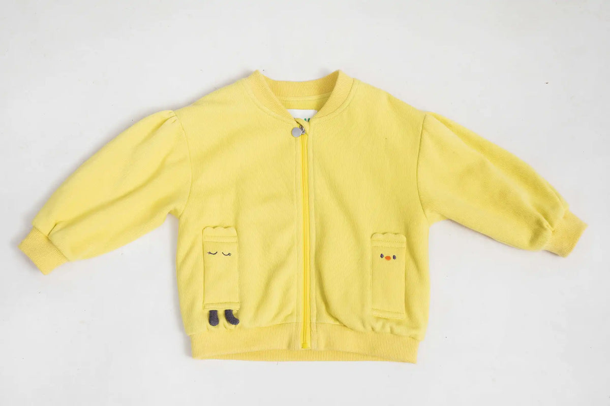 plain casual jacket for babies image