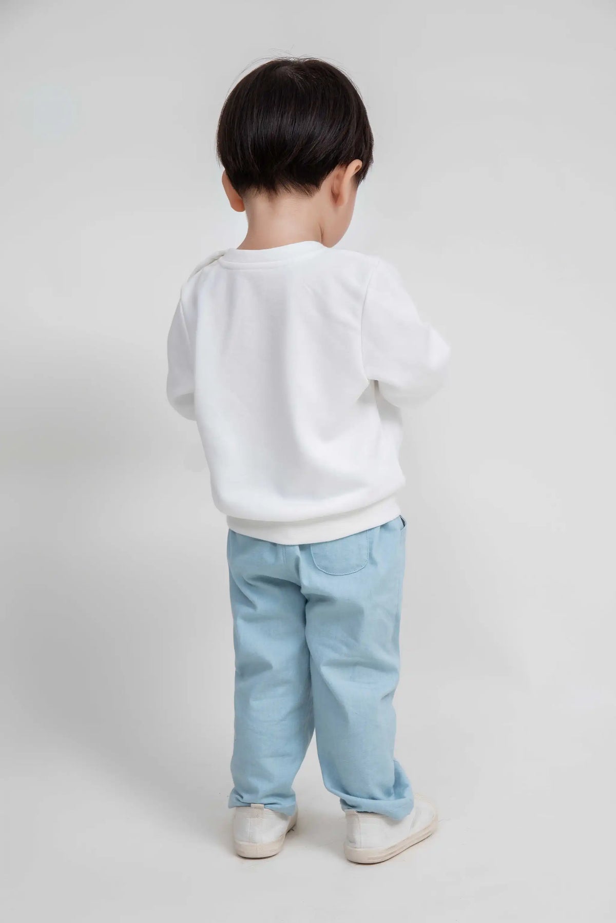 plain casual pullover for babies image