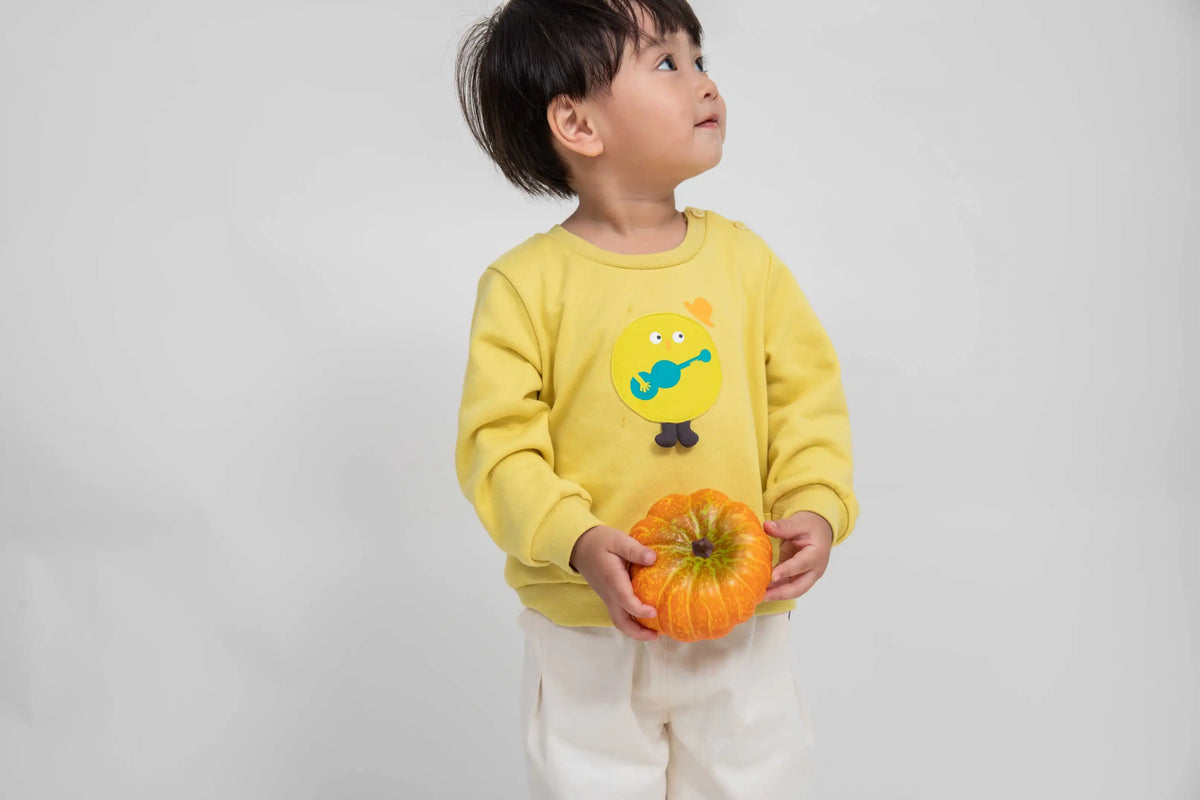 plain casual pullover for babies image