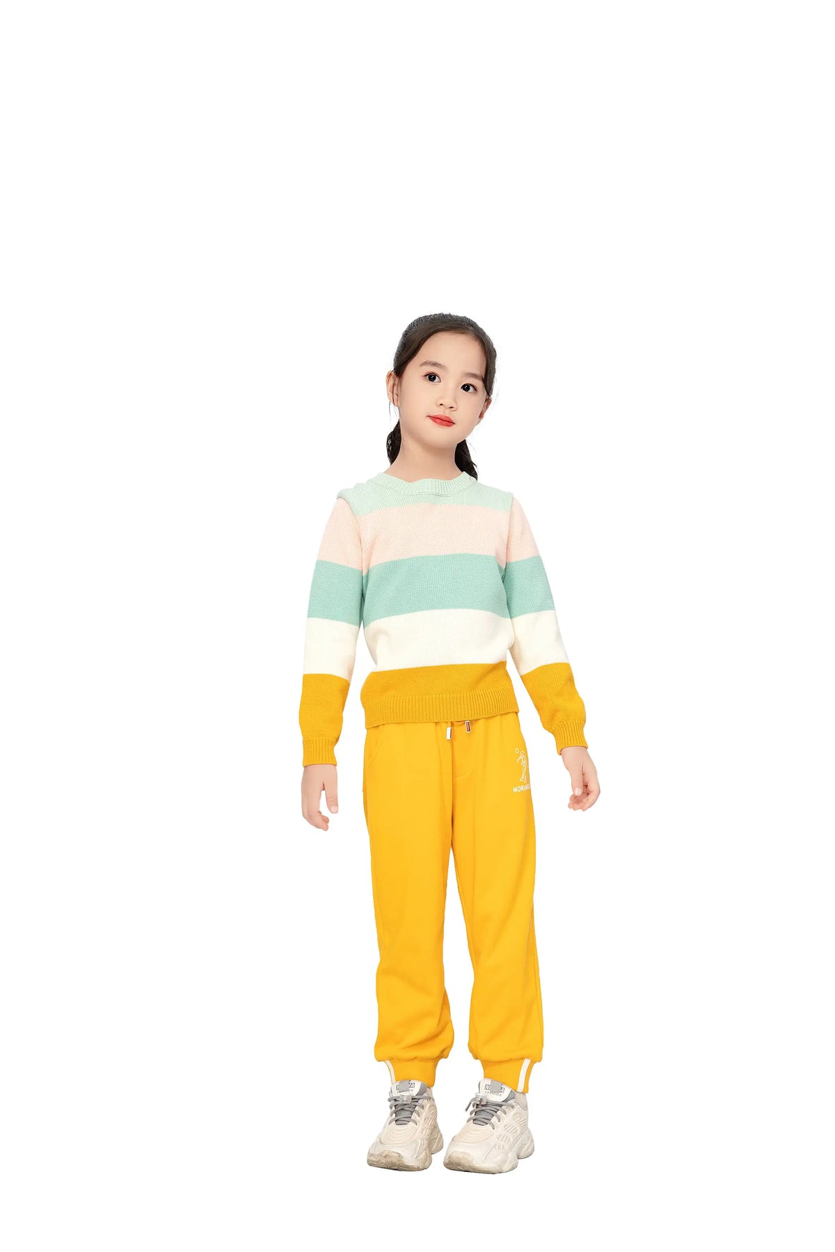 SPORTS SWEATER FOR GIRLS 100|3Y Yellow Image