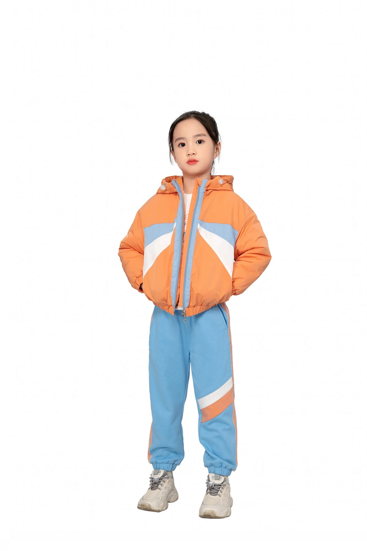 SPORTS JACKET FOR GIRLS 100|3Y Orange Image